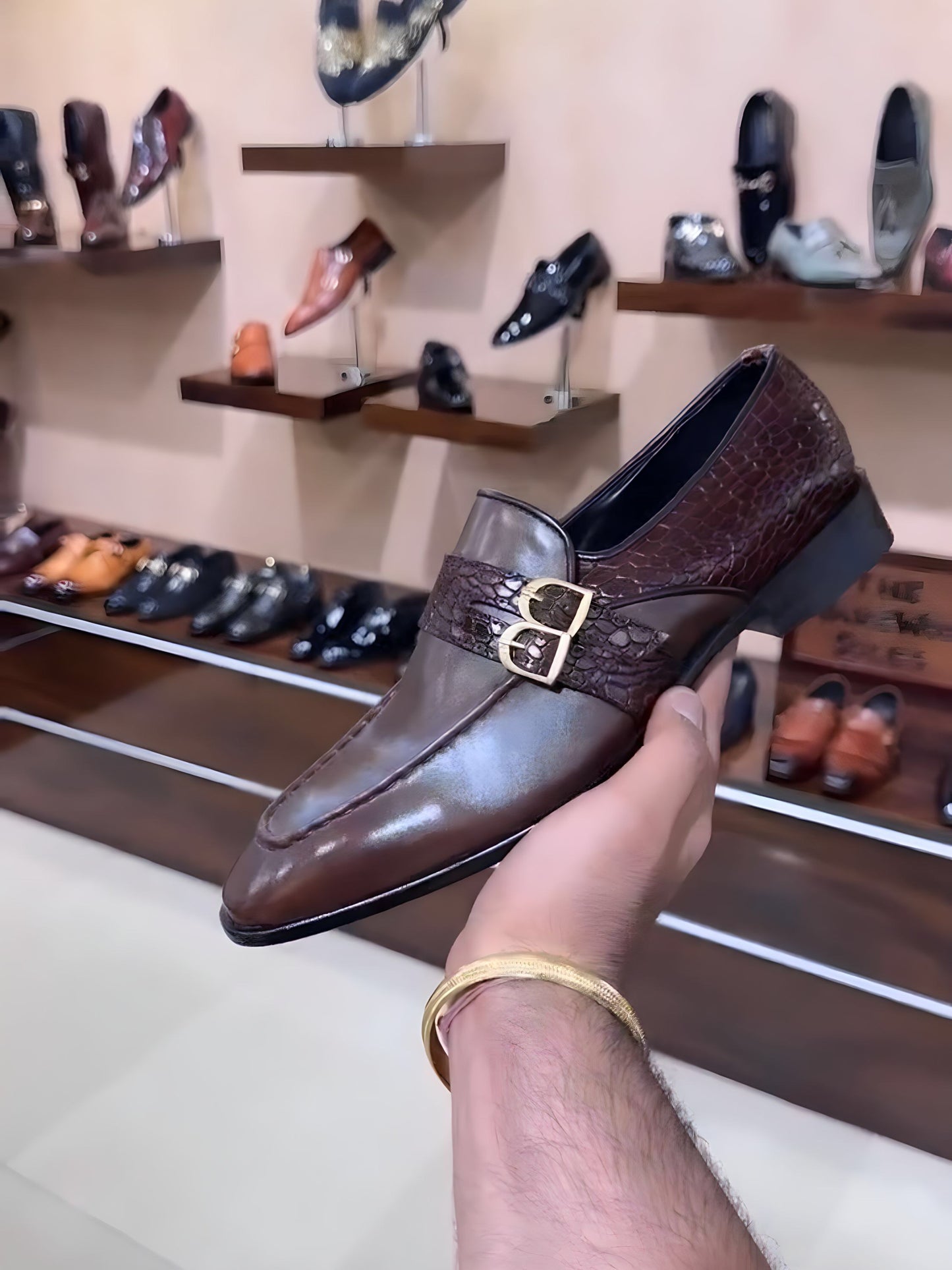 Spectator Buckle Strap Moccasins