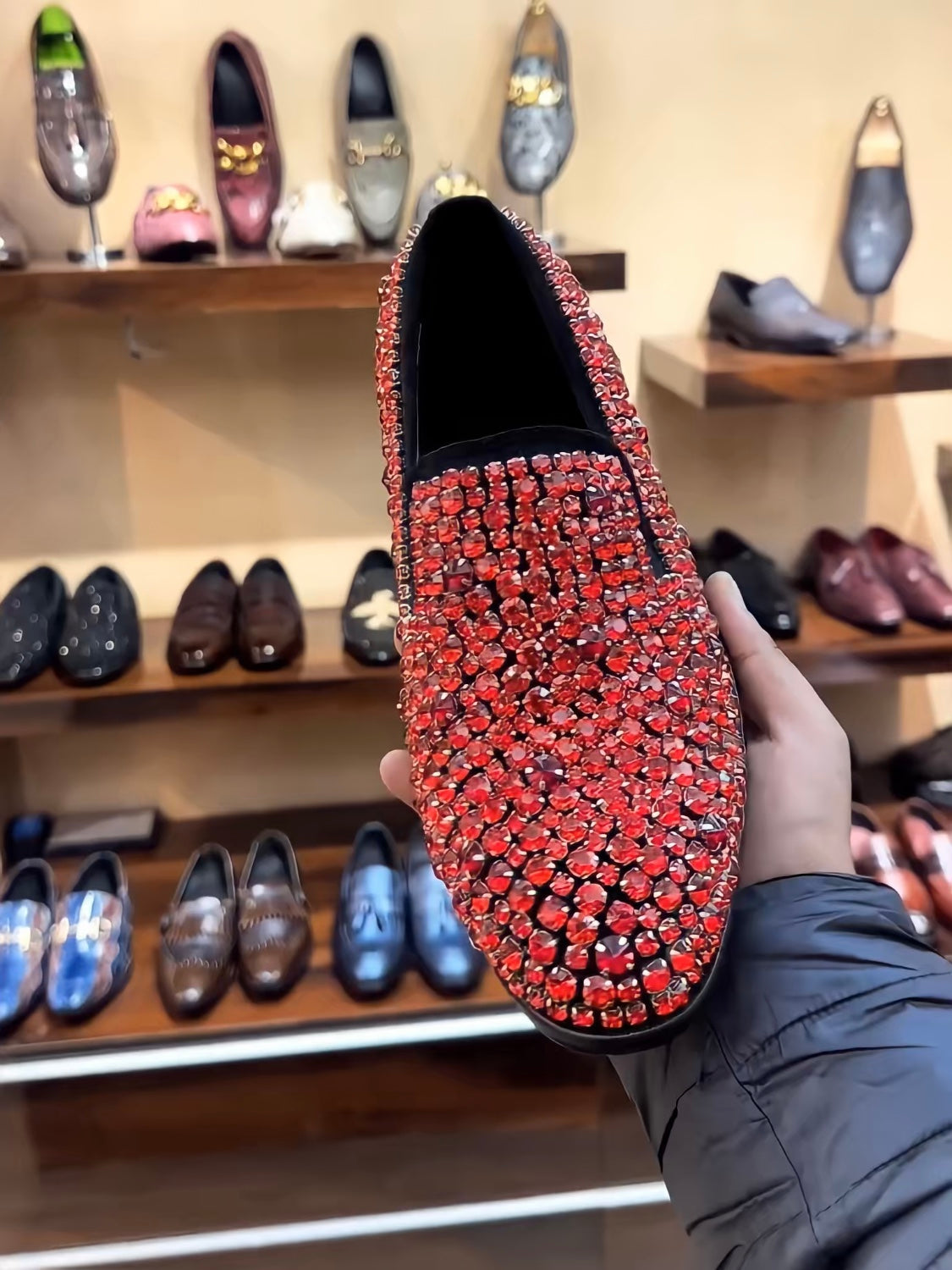 Diamond Studded Moccasins