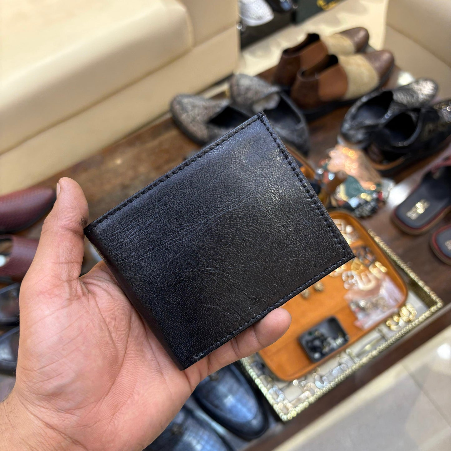 Classic Black Leather Wallet