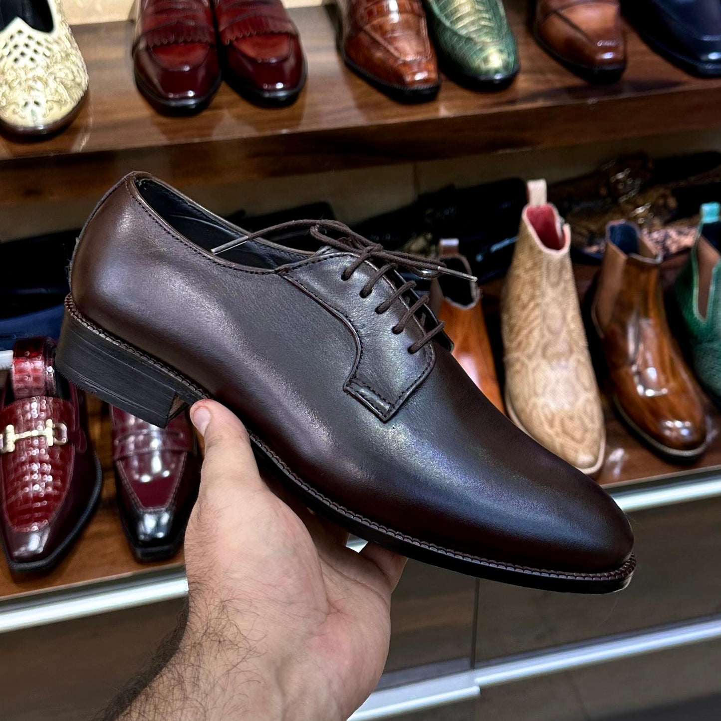 Dark Brown Blucher Shoes