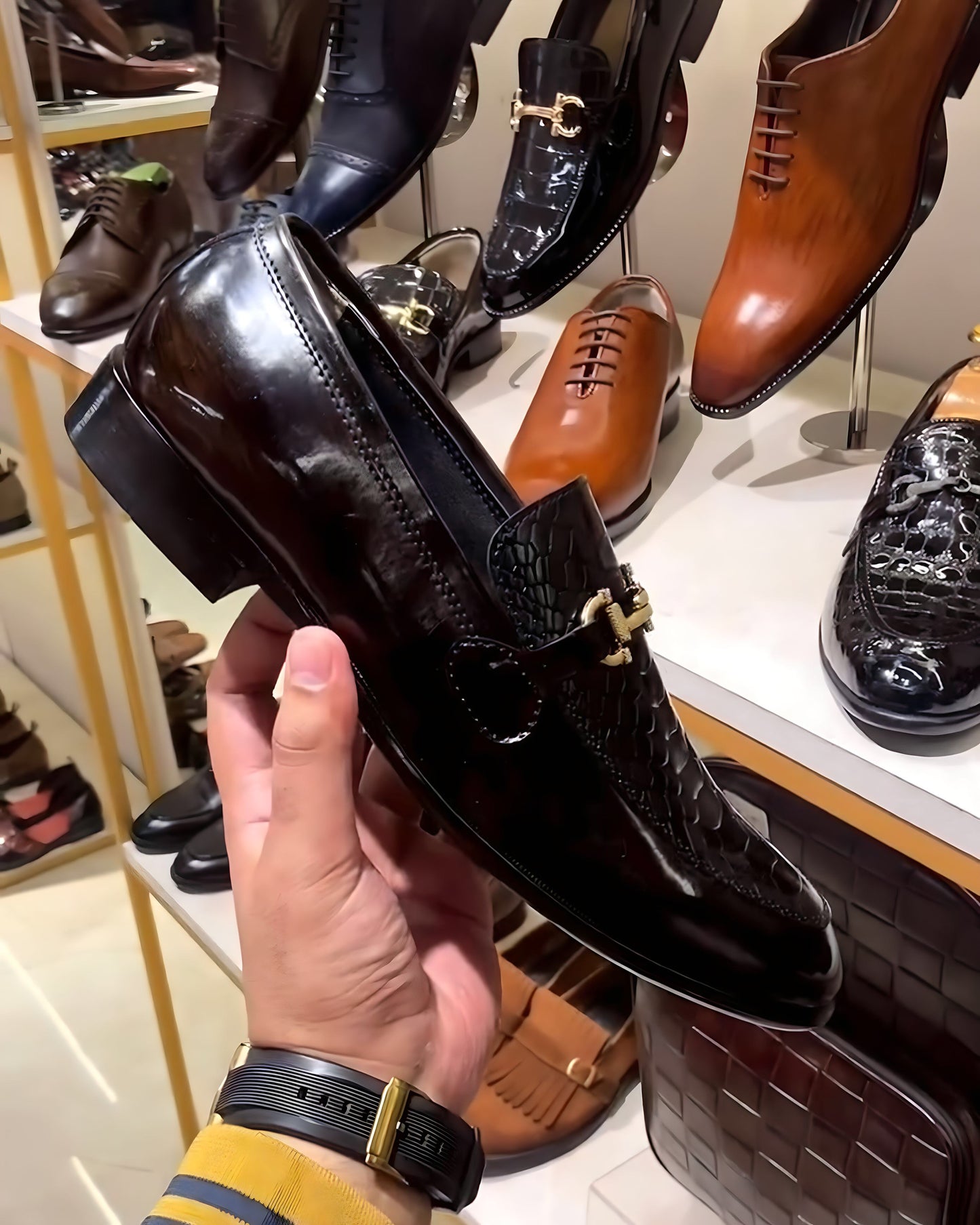 Black-brown Cobra Scaled Moccasins