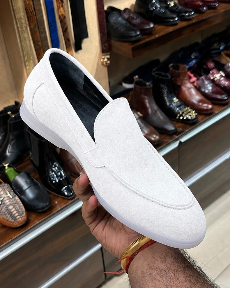 White Yacht Loafers