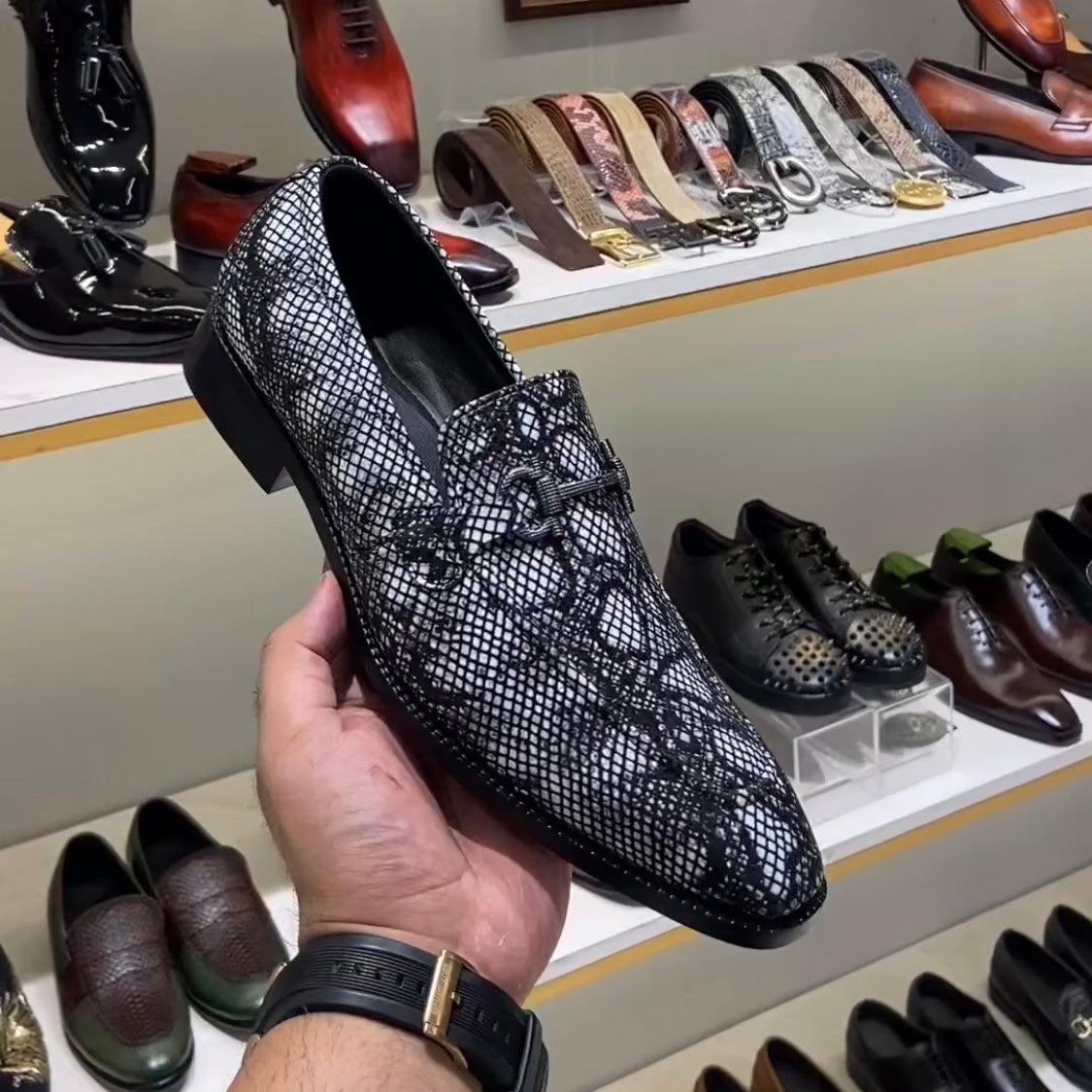 Exotic Grey Snake Scaled Moccasins