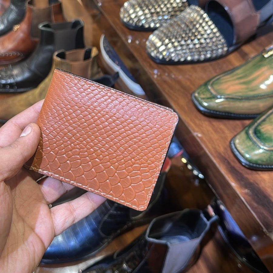 Tan Fish Leather Wallet
