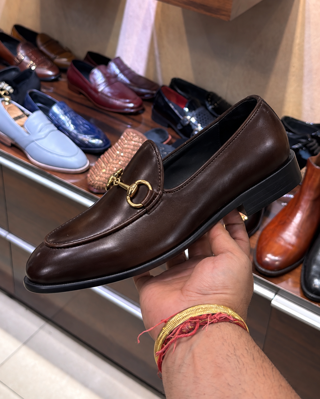 Dark Brown Horsebit Belgian Loafers
