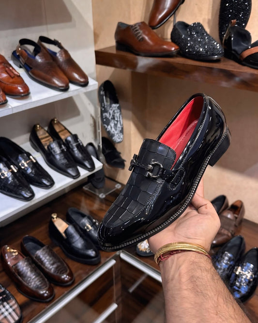 Spectator Moccasins with Red Interior and Red Bottom Sole