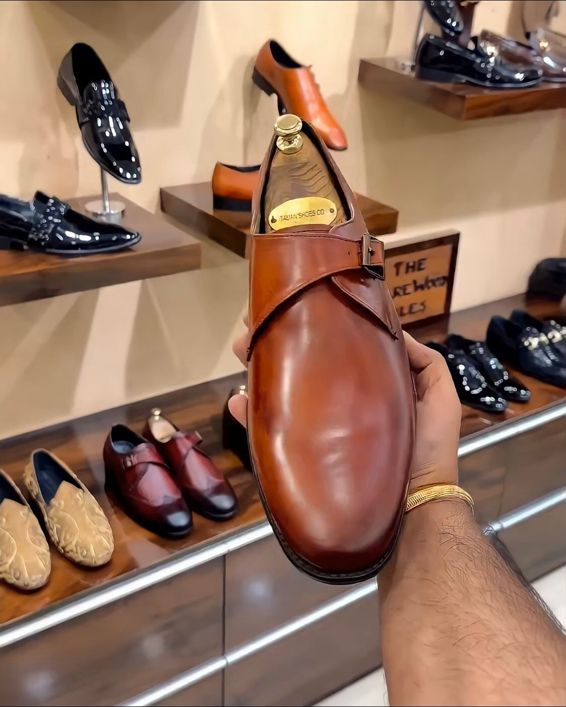 Dark Tan Patina Single Monks