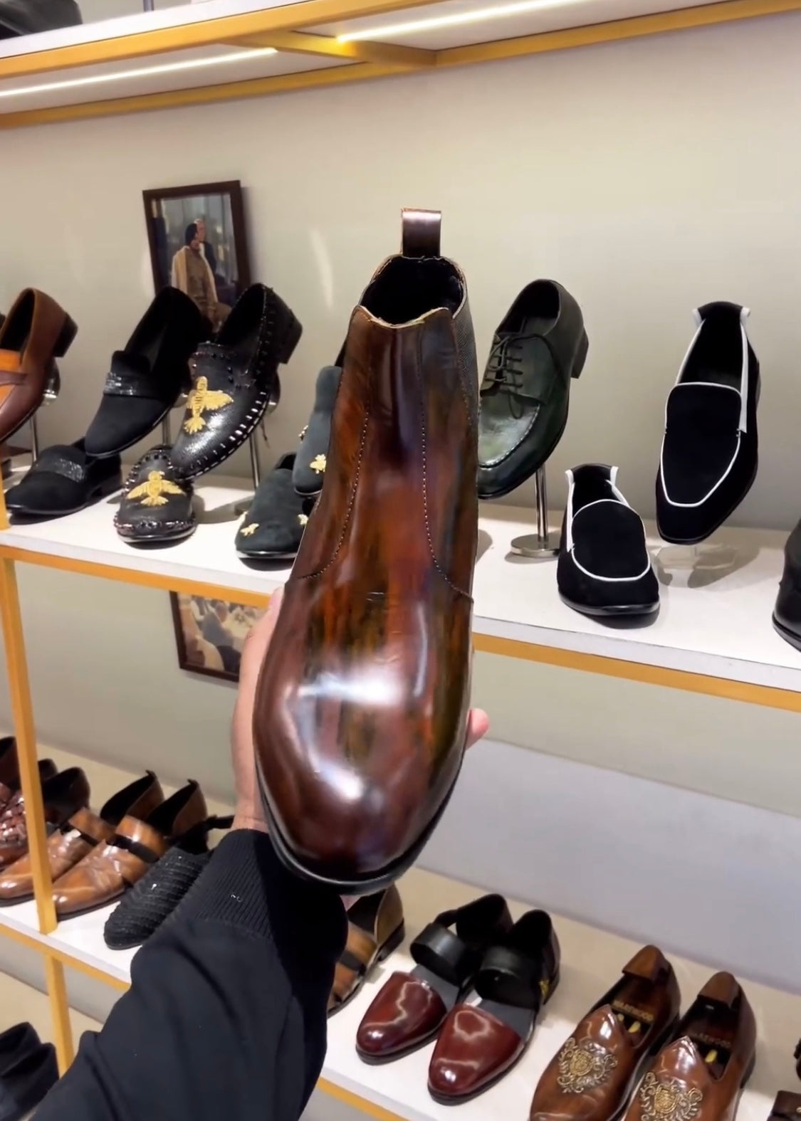 Classic Tan Patina Chelsea Boots