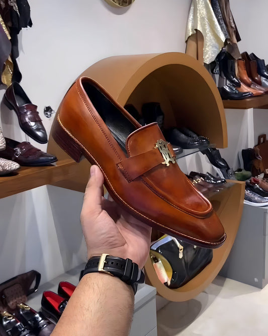 Sun Tan Patina Loafers