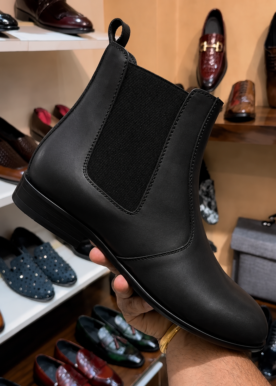 Matte Black Chelsea Boots