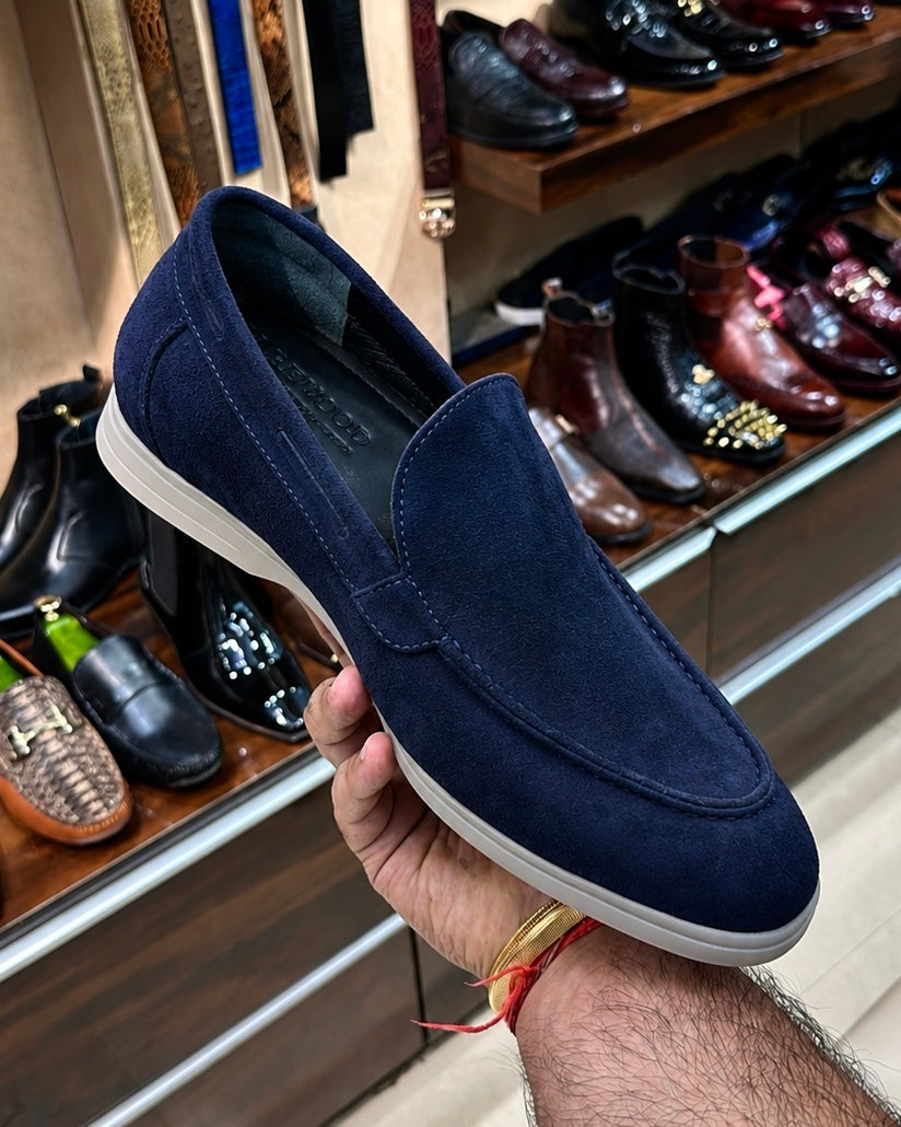 Navy Yacht Loafers