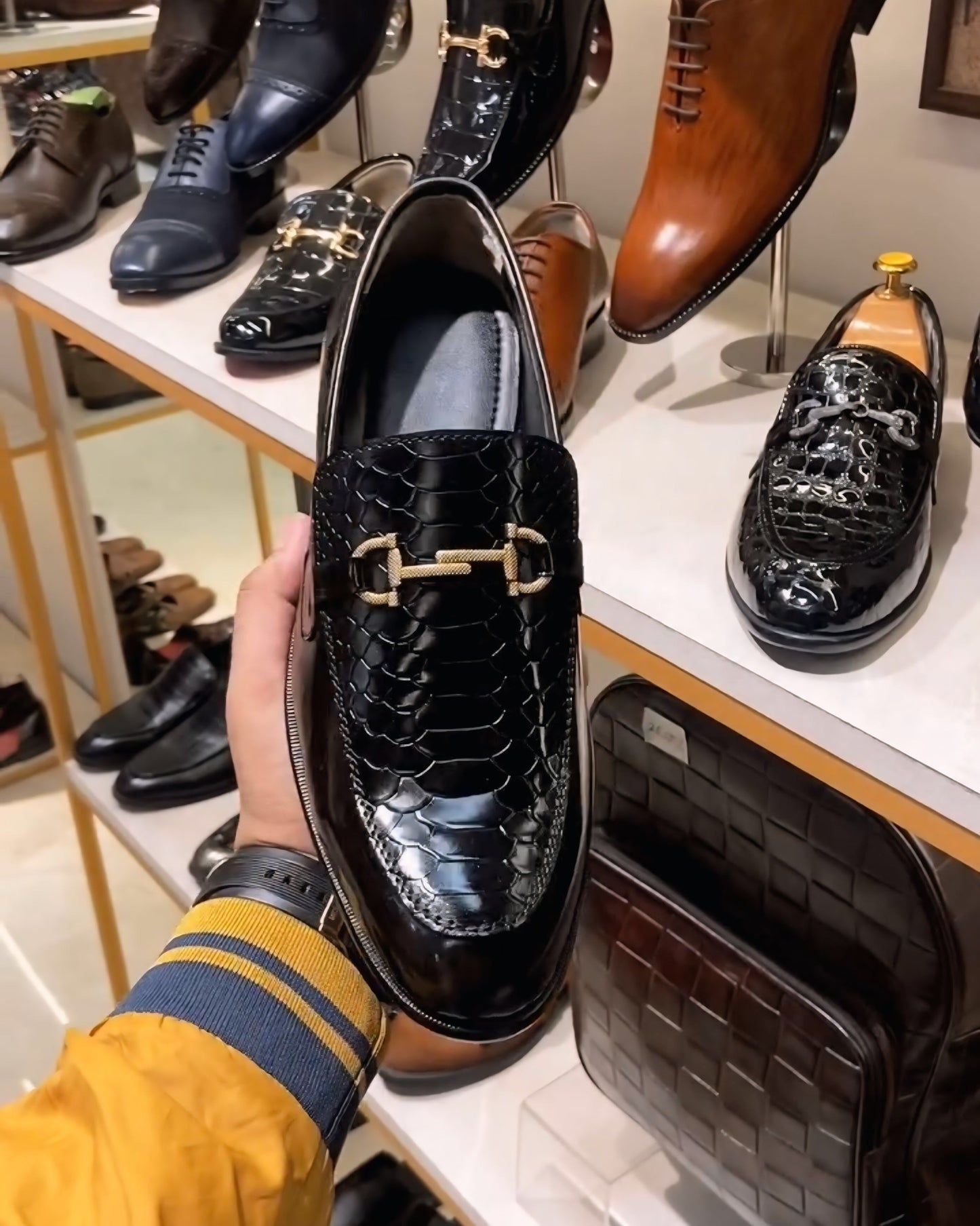 Black-brown Cobra Scaled Moccasins
