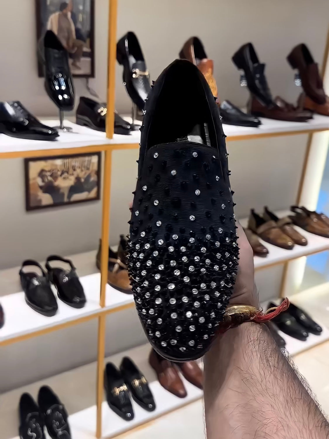 Black Diamond Studded Moccasins