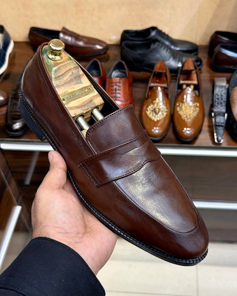 Walnut Brown Penny Loafers