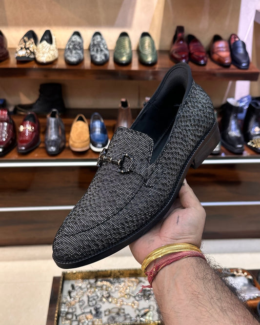 Exotic Fish Foil Loafers with Slip-in Feature