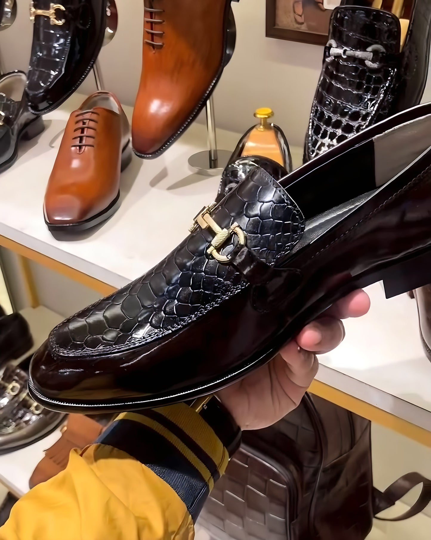 Black-brown Cobra Scaled Moccasins
