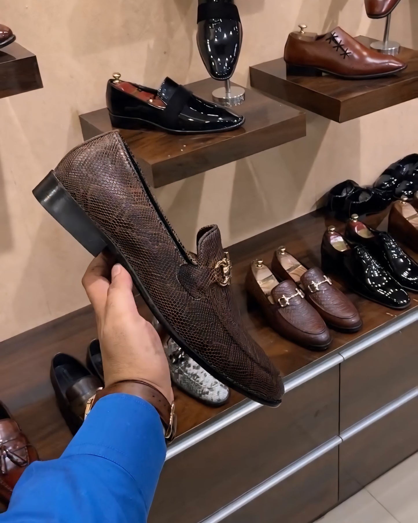 Exotic Brown Snake Scaled Moccasins