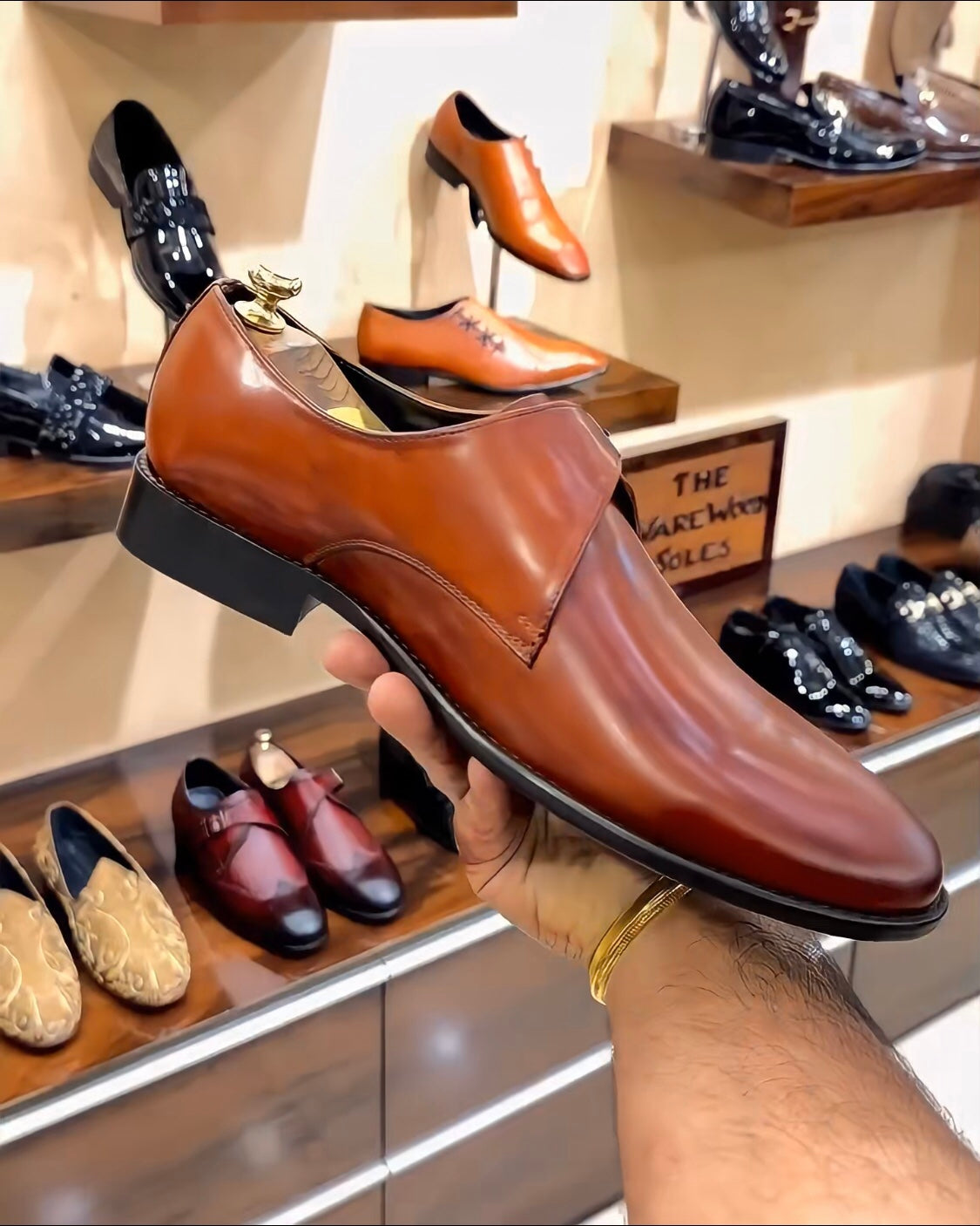 Dark Tan Patina Single Monks
