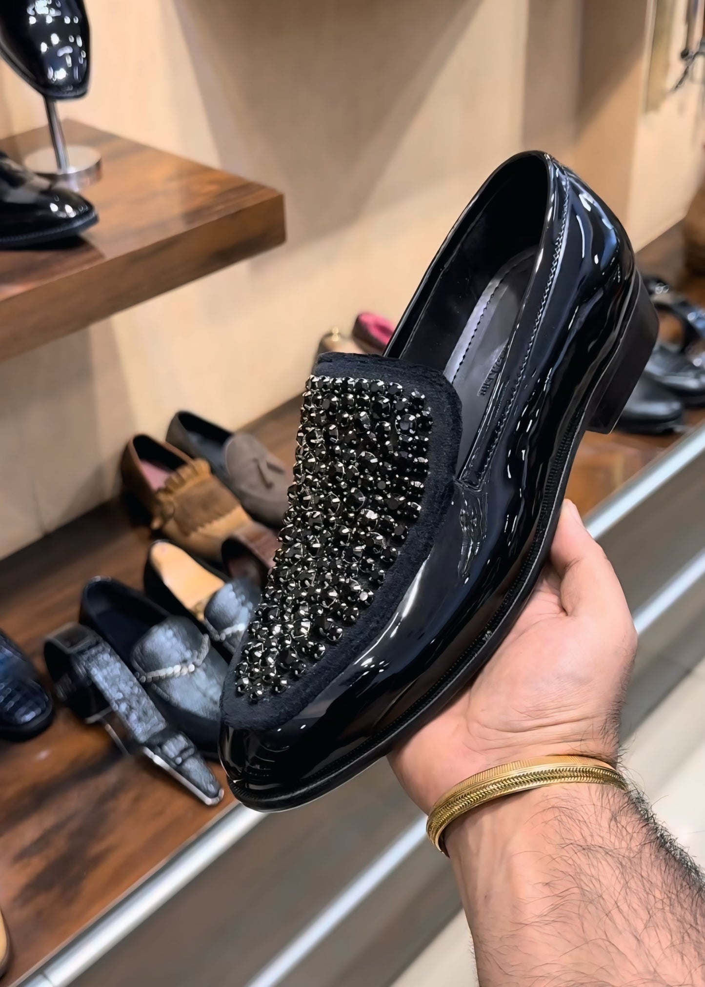 Luxe Edition Diamond Embroidered Moccasins