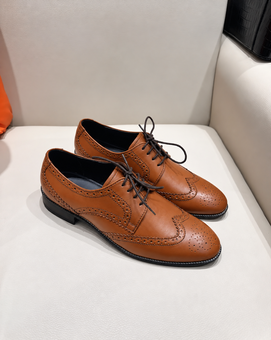 Tan Brogues