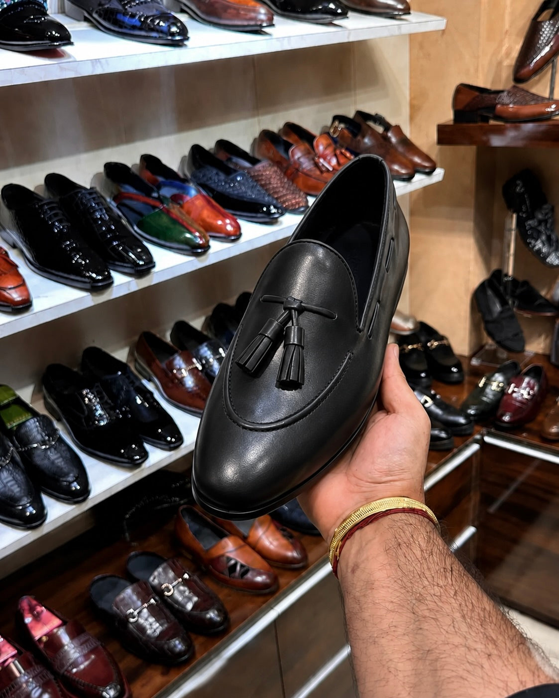 Black Tassel Loafers