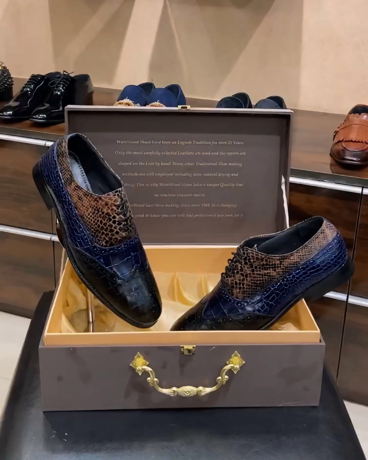 Limited Edition Exotic Wingtip Oxfords