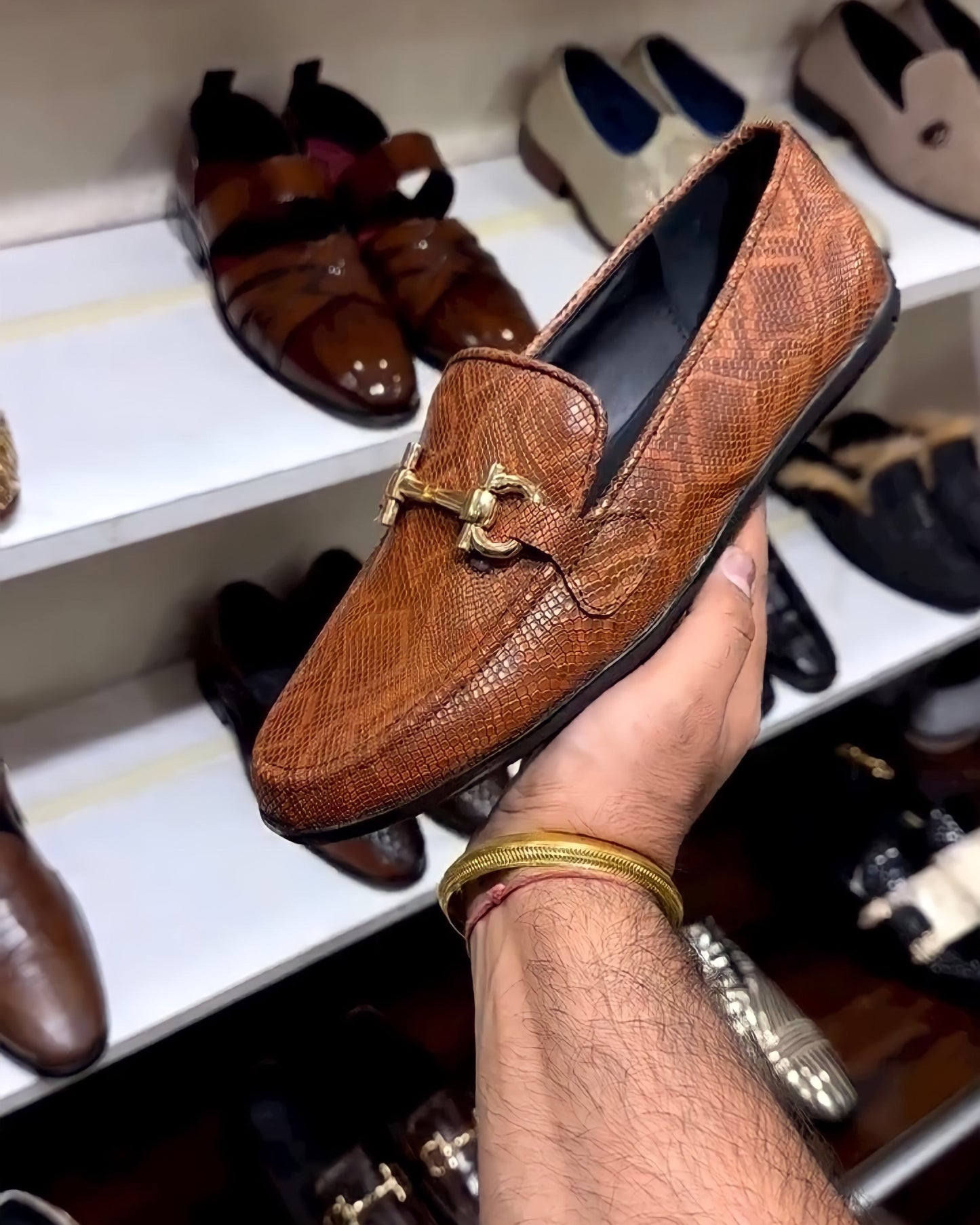 Snake Scaled Ultra-comfortable Driving Loafers