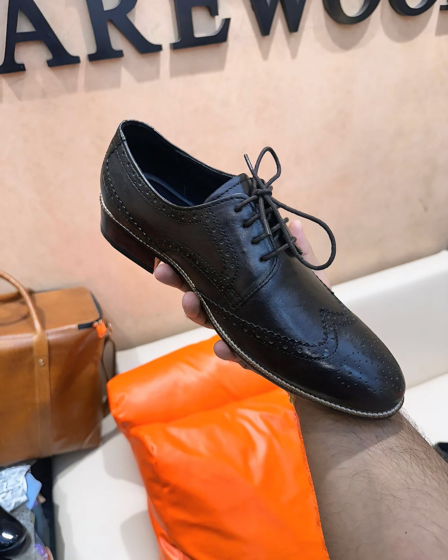 Classic Brown Calf Skin Leather Brogues