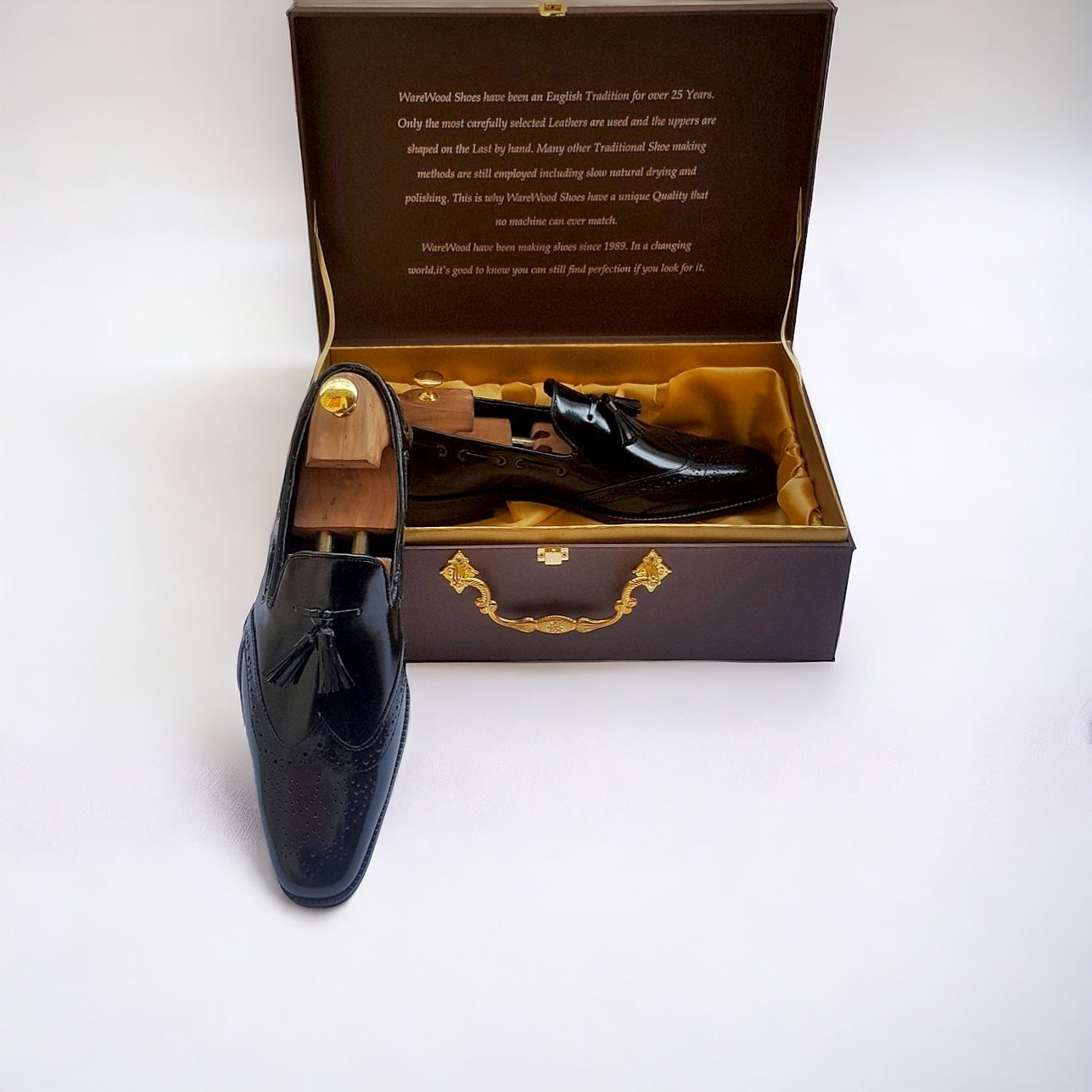 Pure Italian Leather Tassel-Brogue Moccasins