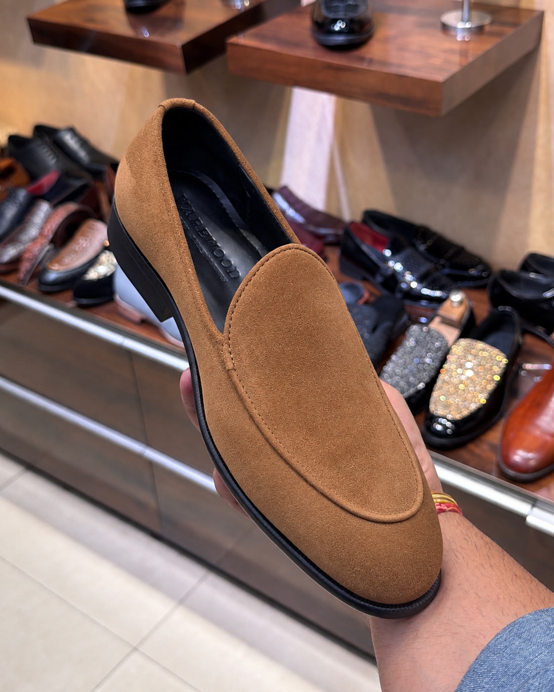 Tan Suede Belgian Loafers