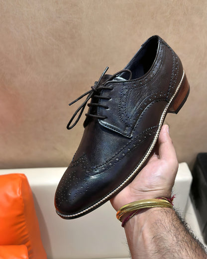 Classic Brown Calf Skin Leather Brogues