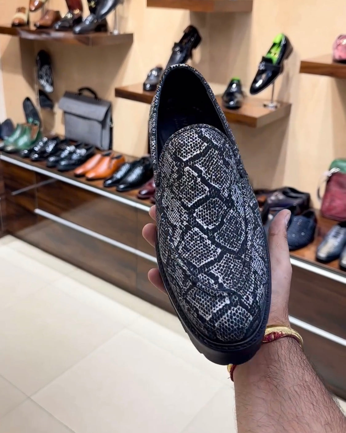 Exotic Snake Ultra-soft Boot Sole Moccasins