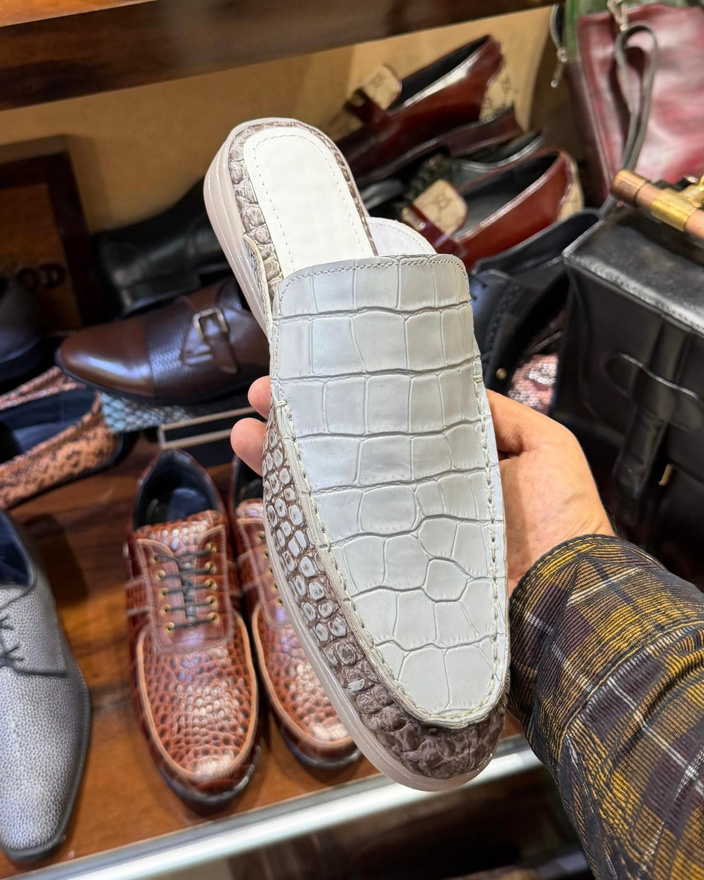Exotic Himalayan Crocodile Scaled Mules
