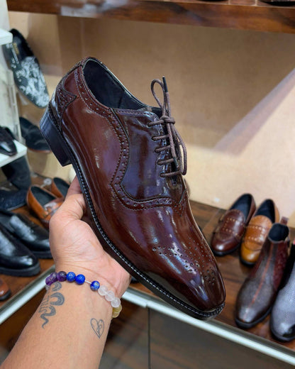 Burnished Flame Patina Oxfords