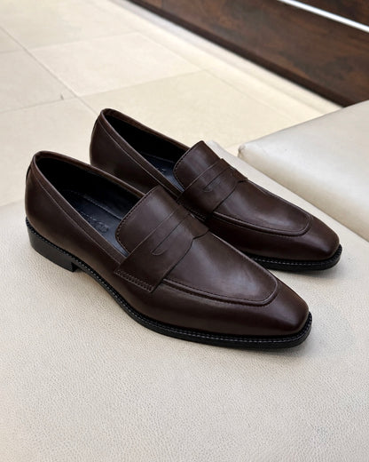 Dark Brown Penny Loafers