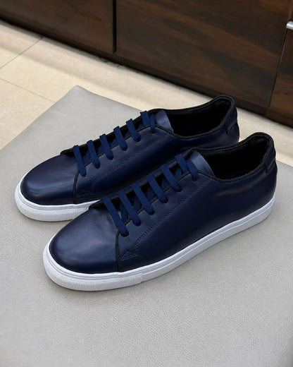 Navy Blue Low-top Sneakers