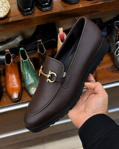 Dark Brown Chunky Loafers
