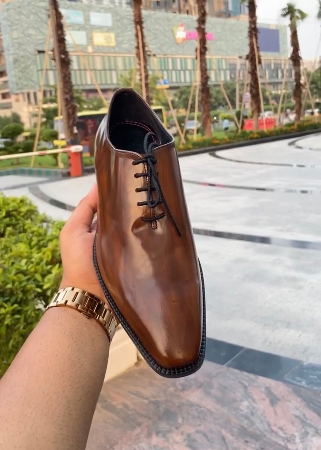 Classic Brown Brush-Off Oxfords