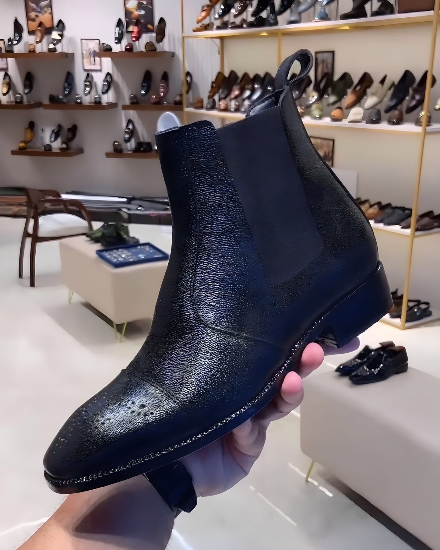 Classic Black Zipper Boots