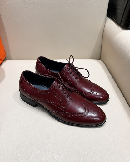 Burgundy Derby Brogues