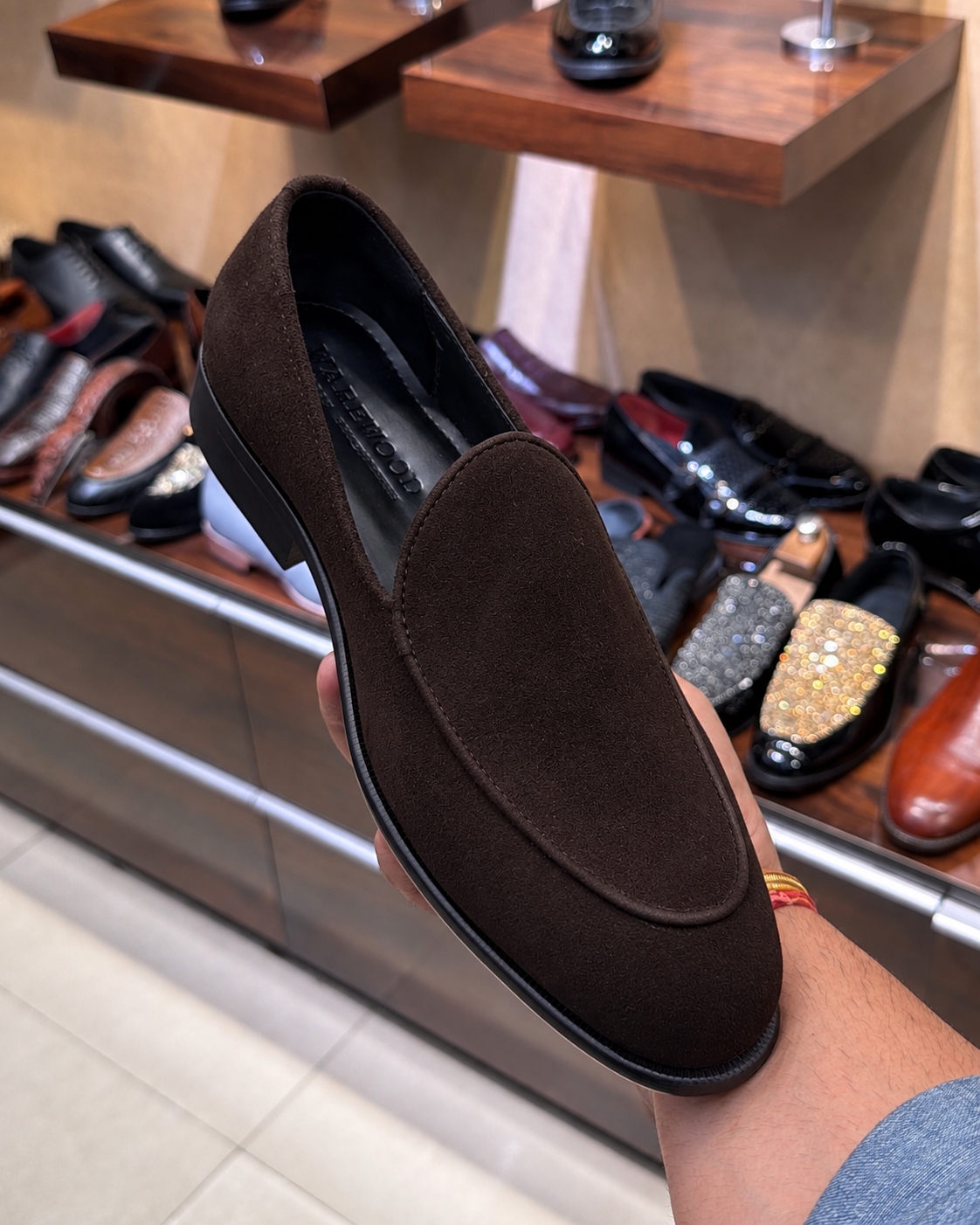 Brown Suede Belgian Loafers