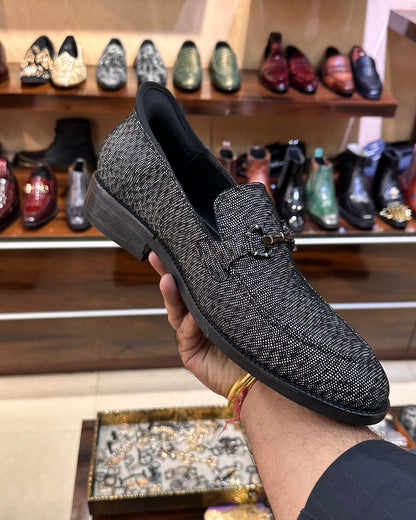 Exotic Fish Foil Loafers with Slip-in Feature