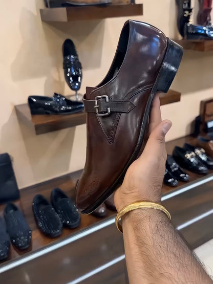 Brown Patina Single Monks