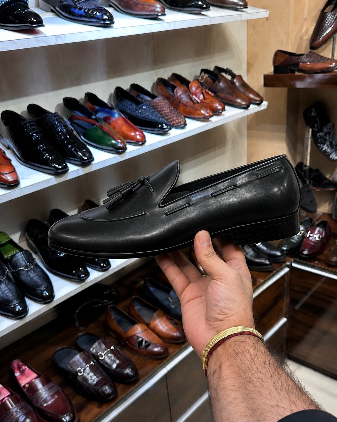 Black Tassel Loafers