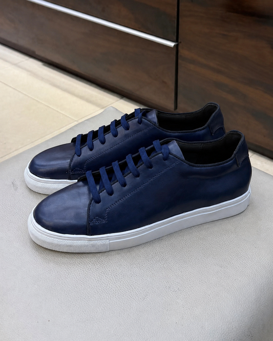 Navy Blue Low-top Sneakers