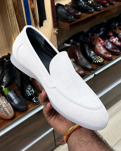 White Yacht Loafers