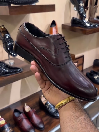 Wine-brown Patina Oxfords