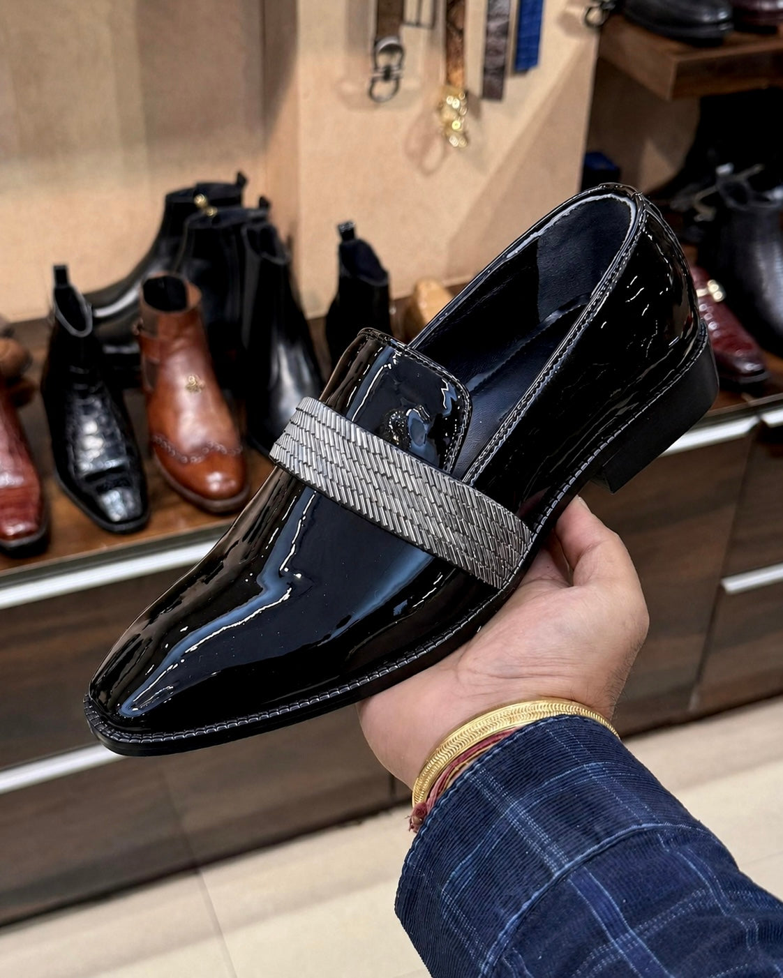 Signature Tux Loafers With Silver Strap