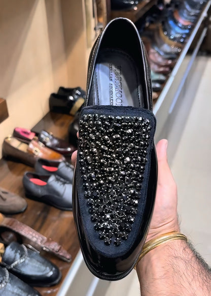 Luxe Edition Diamond Embroidered Moccasins