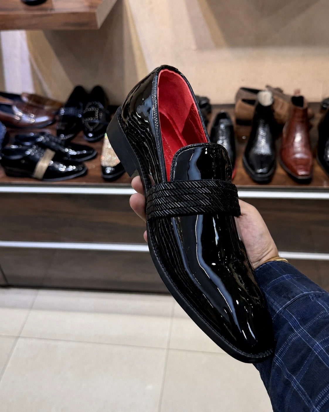 Signature Tux Loafers With Red Interior And Red Bottom